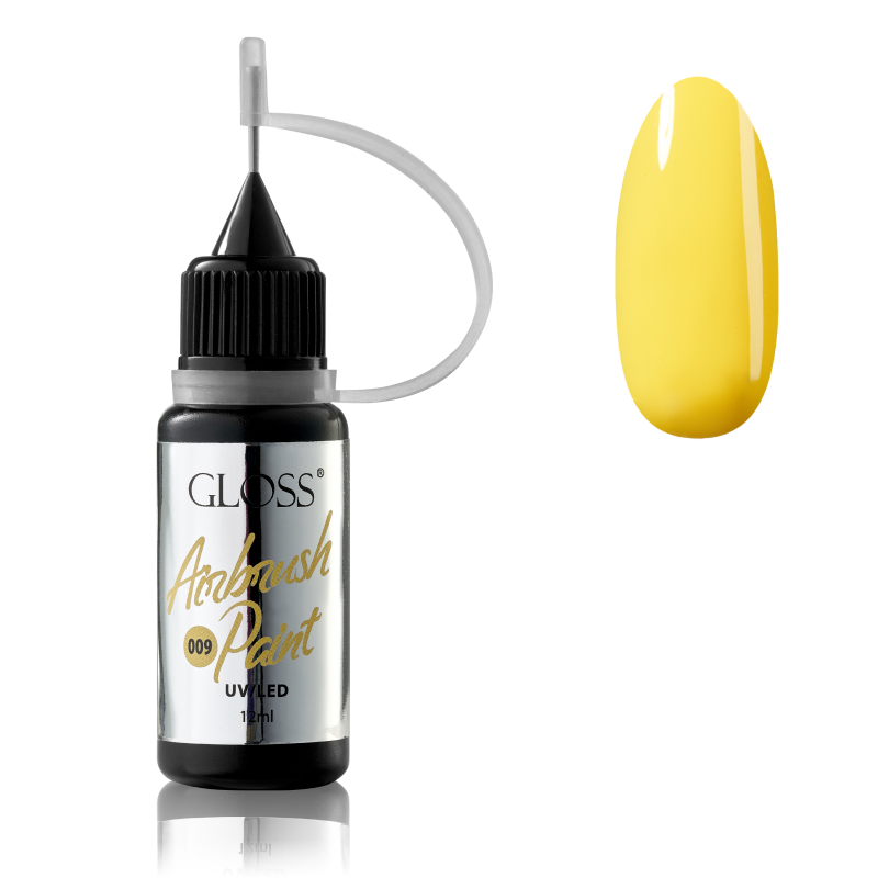 GLOSS Airbrush Paint 009 (lemon), 12 ml